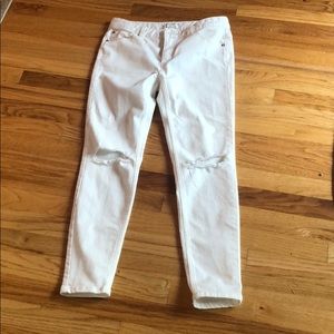 Free People white jeans